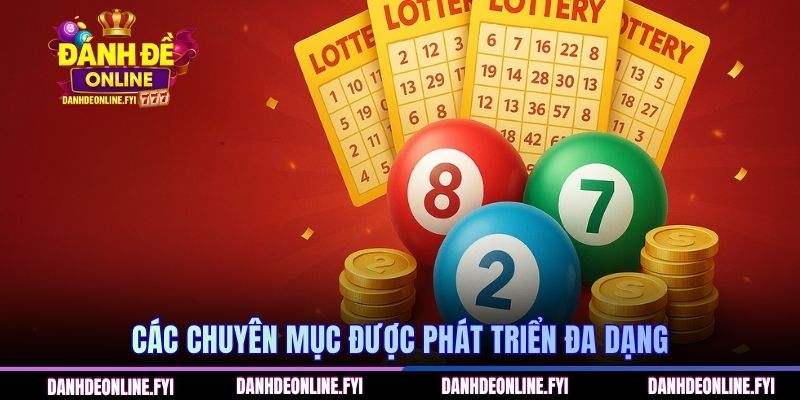 Đánh đề online 246 Các chuyên mục được phát triển đa dạng