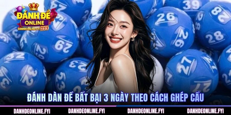 Đánh dàn đề bất bại 3 ngày theo cách ghép cầu